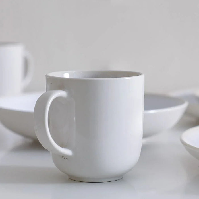Rimal 24-Piece Stoneware Dinner Set - Serves 6 | White