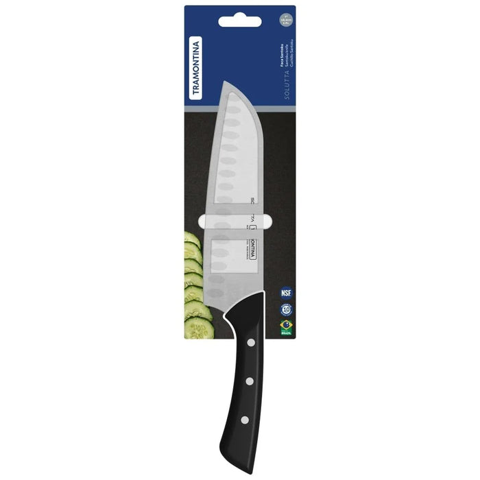 Tramontina 7 Inch Cooks Knife Solutta 24256107, Multi Colour, Stainless steel with Stainless Steel, Kitchen Knife For Food Preparation