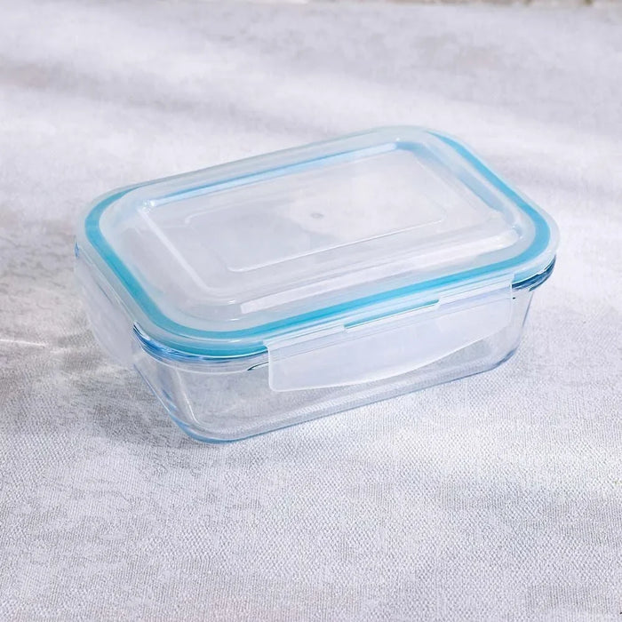 Cloc 1000ml Rectangular Borosilicate Glass Food Container For Leftovers