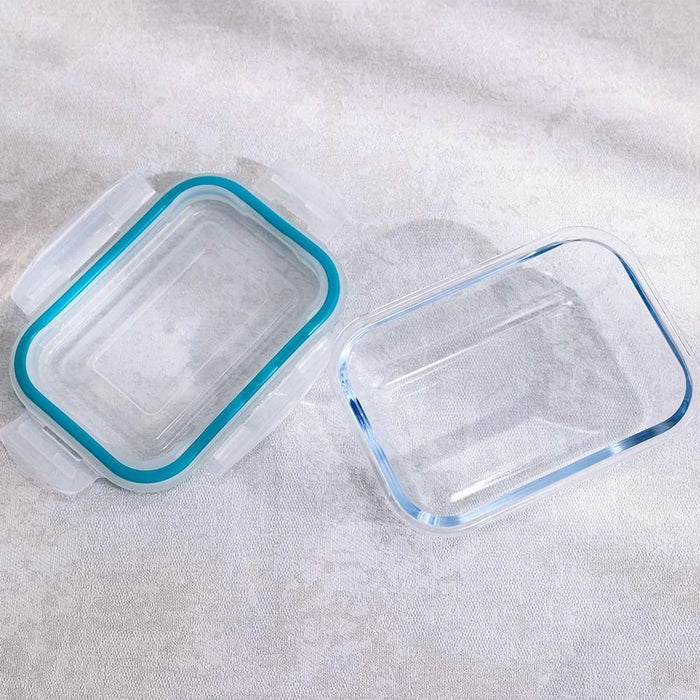 Cloc 1500ml Rectangular Borosilicate Glass Food Container For Meal Storage