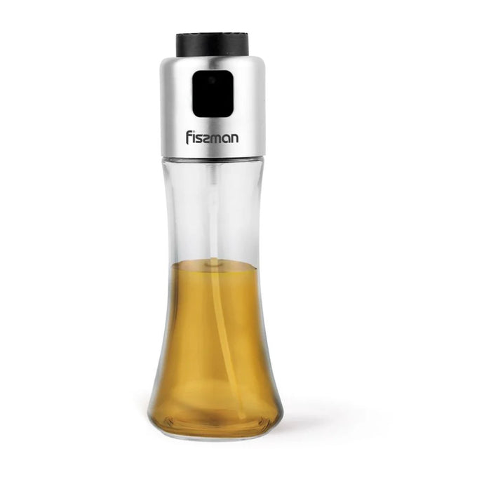 Fissman 180ml Glass Oil Or Vinegar Spray Bottle, Clear Kitchen Sprayer For Salads Cooking And Grilling