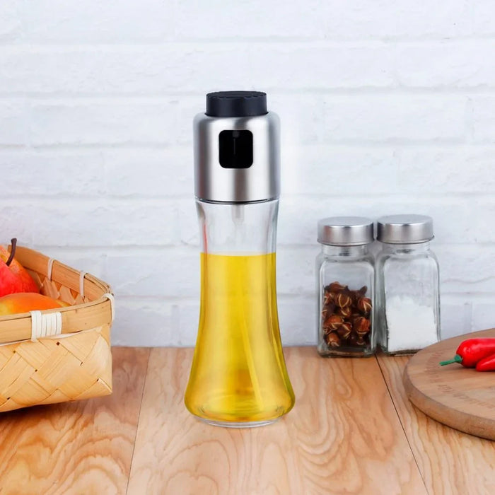 Fissman 180ml Glass Oil Or Vinegar Spray Bottle, Clear Kitchen Sprayer For Salads Cooking And Grilling