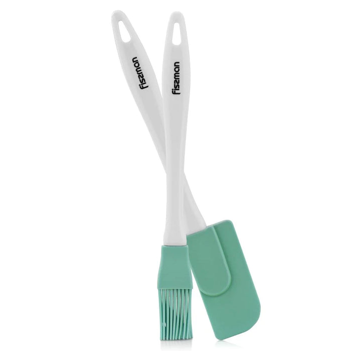 Fissman Silicone Brush And Spatula Set, Multicolour Kitchen Tools For Baking Cooking Glazing And Food Prep