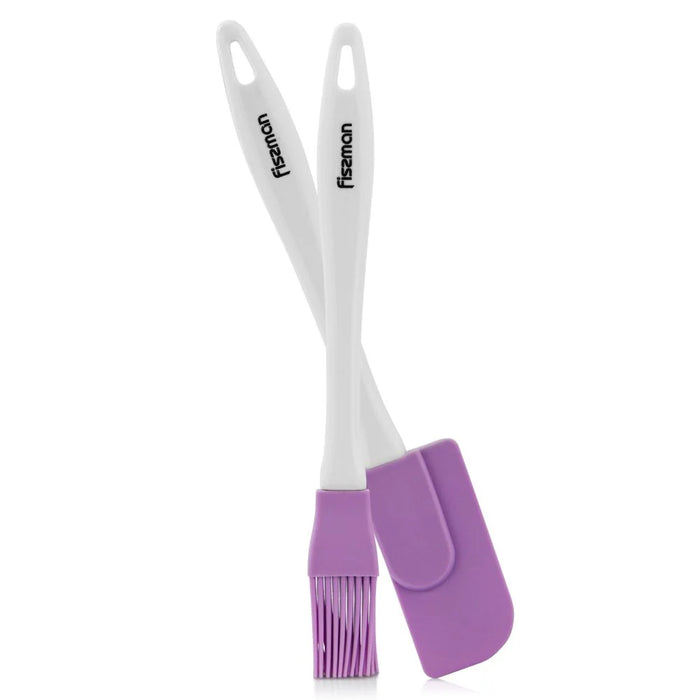 Fissman Silicone Brush And Spatula Set, Multicolour Kitchen Tools For Baking Cooking Glazing And Food Prep