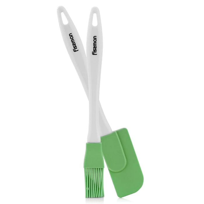 Fissman Silicone Brush And Spatula Set, Multicolour Kitchen Tools For Baking Cooking Glazing And Food Prep