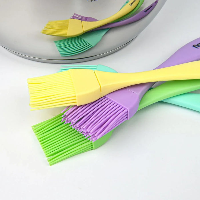 Fissman 8 Inch Silicone Brush, Multicolour Kitchen Basting Brush For Baking Grilling And Cooking Prep