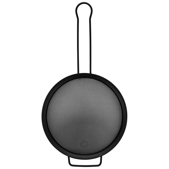 Fissman 20cm Steel Strainer With Handle, Medium Silver Kitchen Sieve For Draining Rinsing Vegetables And Pasta