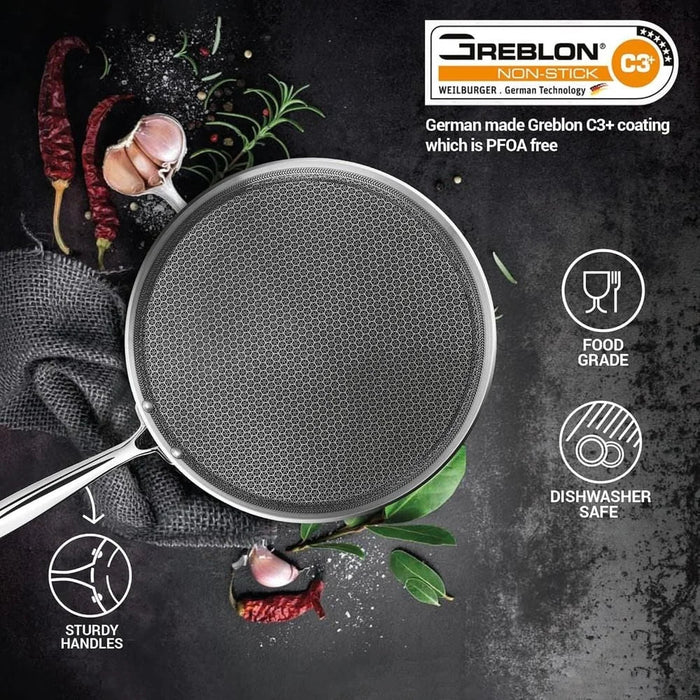 Stainless Steel Cooking Strainer - Silver