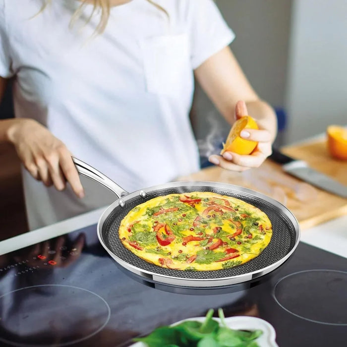 Stainless Steel Cooking Strainer - Silver