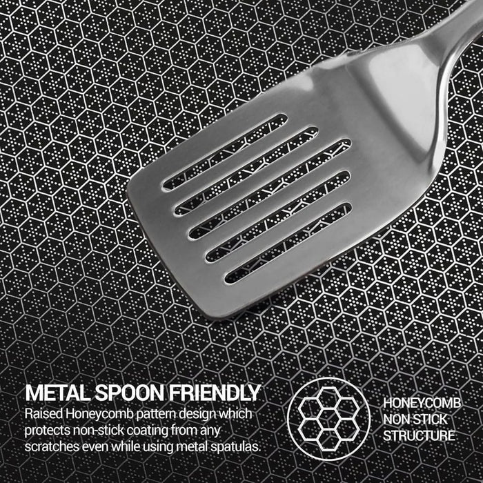 Milton Triply Fry Pan With Lid - Silver Stainless Steel