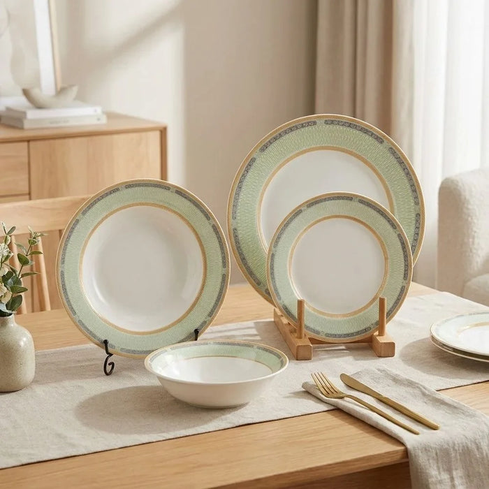 Cameo 24-Piece Dinner Set - Multi Color - For Family Dining