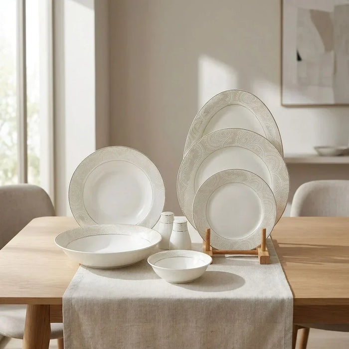 Veloria 29-Piece New Bone China Dinner Set for 6
