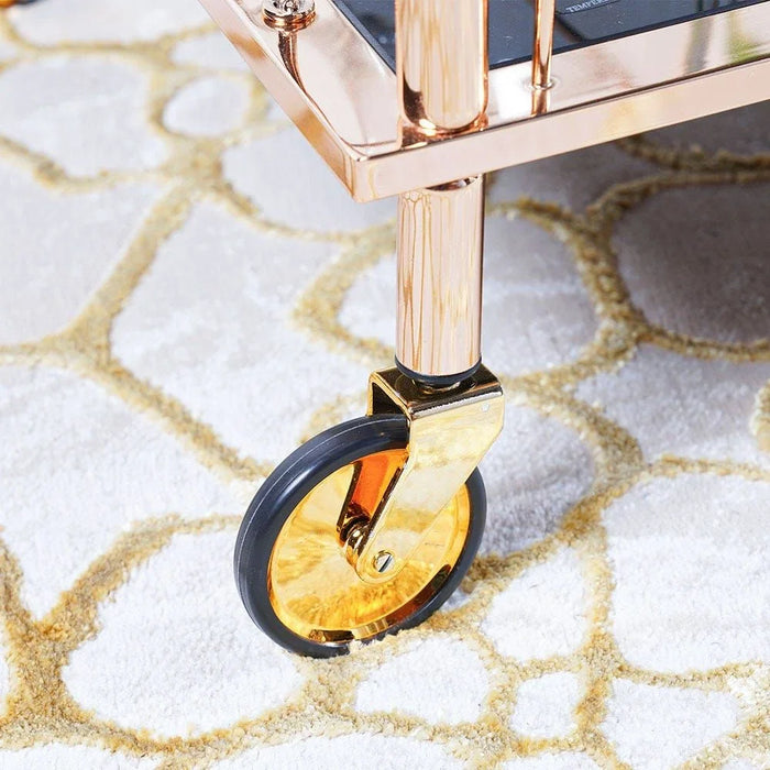 Elaine Serving Trolley Black/Gold
