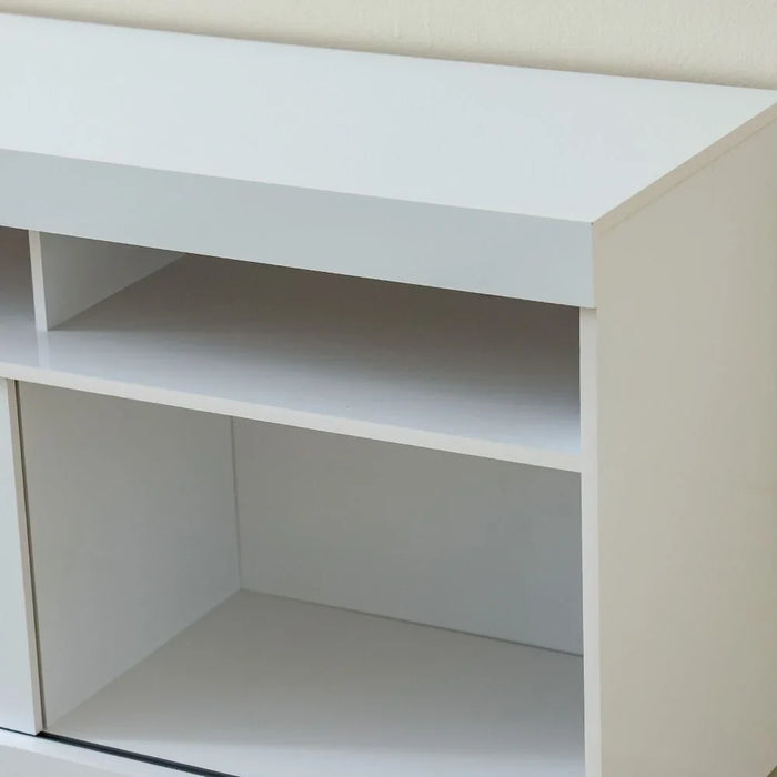 Onix Top TV Unit for TVs Upto 70 inches And Multifunctional Home Theater White 180x40x65.8cm