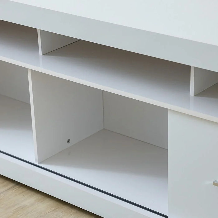 Onix Top TV Unit for TVs Upto 70 inches And Multifunctional Home Theater White 180x40x65.8cm