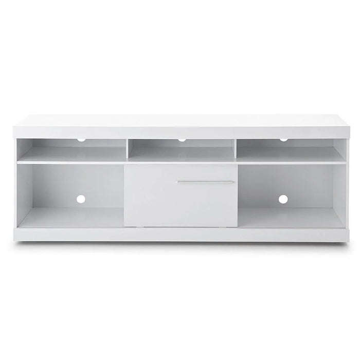 Onix Top TV Unit for TVs Upto 70 inches And Multifunctional Home Theater White 180x40x65.8cm