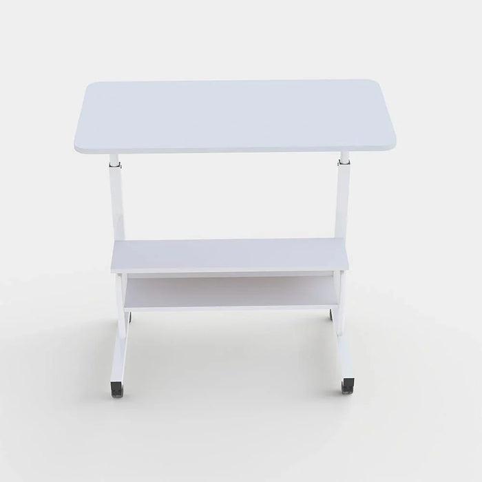 Milly Computer Table Office Desk Workstation Modern PC Laptop Gaming Table Wooden Study Table for Home, Living Room 80x40x69-90 cm - White