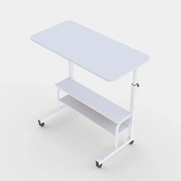 Milly Computer Table Office Desk Workstation Modern PC Laptop Gaming Table Wooden Study Table for Home, Living Room 80x40x69-90 cm - White