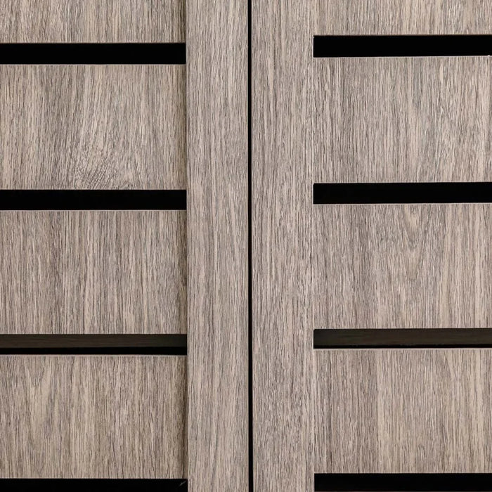 Ricky 14-Pair Shoe Cabinet | 2-Door Wooden Shoe Organiser | 4-Tier Shoe Rack | Modern Design Furniture for Entryway, Hallway, Living Room | Made in Malaysia (L75xW32xH86 cm) - Grey Oak
