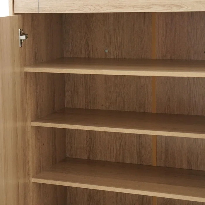 Pluto 2 Door & 1 Drawer Shoe Cabinet For 12 Pairs - Oslo Oak