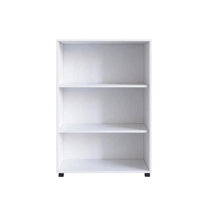 Grovil Laundry Cabinet Modern Design Wooden Laundry Organiser Cupboard Space Saving Display Storage Rack For Home 67.50x35x97 cm White