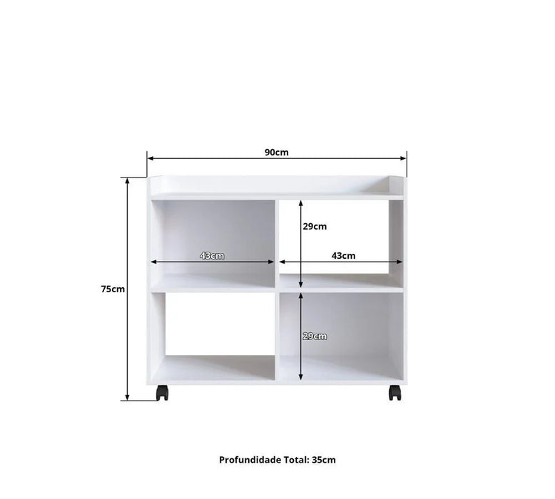 Lairon 2 Door Cabinet 3 Tier Modern Design Wooden Book Organiser Cupboard Space Saving Display Storage Rack For Home Office Living Room Kitchen White