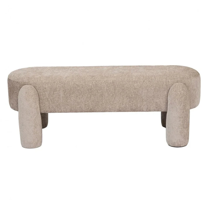 Supra Bench | Multi-Functional Stool | Upholstered Footrest Without Storage L125xW50xH43.5cm -Beige