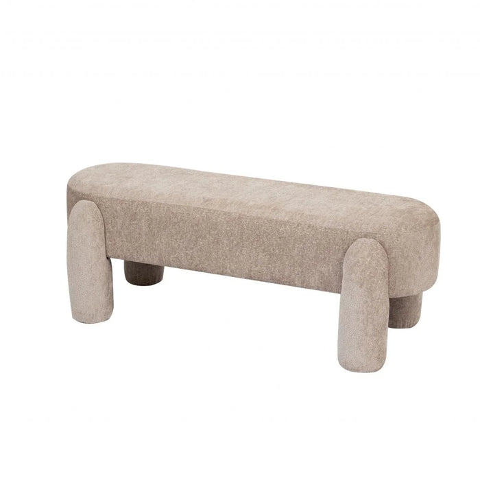 Supra Bench | Multi-Functional Stool | Upholstered Footrest Without Storage L125xW50xH43.5cm -Beige