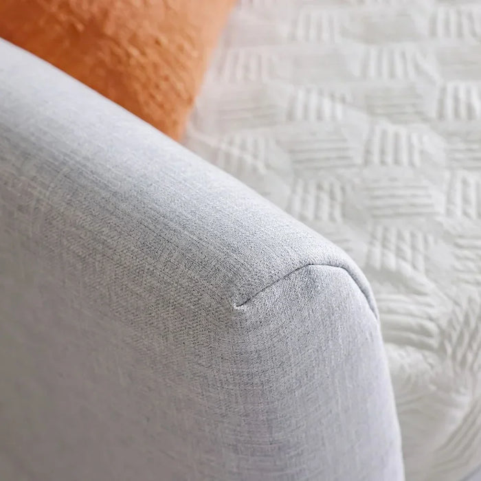 Jack 90X200 Upholstered Day Bed With 90X200 Trundle Bed Without Mattresses | Convertible Sleeping Sofabed | Comfortable Living Room Furniture L242xW95.5xH81.7cm - Light Grey