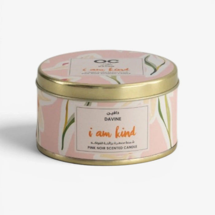 Davine Tin Candle-Pink Noir