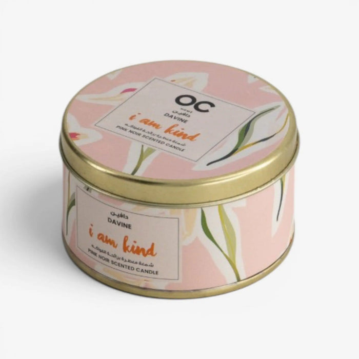 Davine Tin Candle-Pink Noir