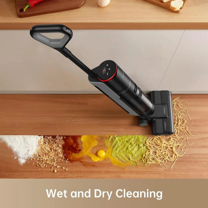 Dreame  Cordless Wet Dry Vacuum Cleaner| All-in-One Floor Washer with Self-Cleaning| Enhanced Edge Cleaning| Smart Dirt Detection| LED Screen Display| Ideal for Sticky Messes and Pet Hair|HHR14A