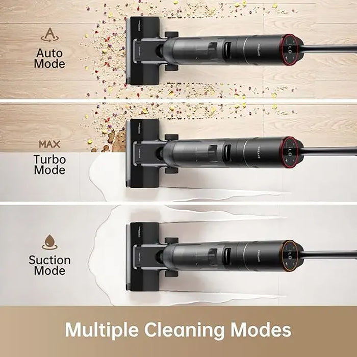 Dreame  Cordless Wet Dry Vacuum Cleaner| All-in-One Floor Washer with Self-Cleaning| Enhanced Edge Cleaning| Smart Dirt Detection| LED Screen Display| Ideal for Sticky Messes and Pet Hair|HHR14A