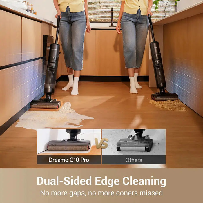 Dreame G10 Pro Wet and Dry Vacuum Cleaner | One Press Self-Clean | 35min Long Runtime | Edge-to-Edge Cleaning on Both Sides | HHR20A