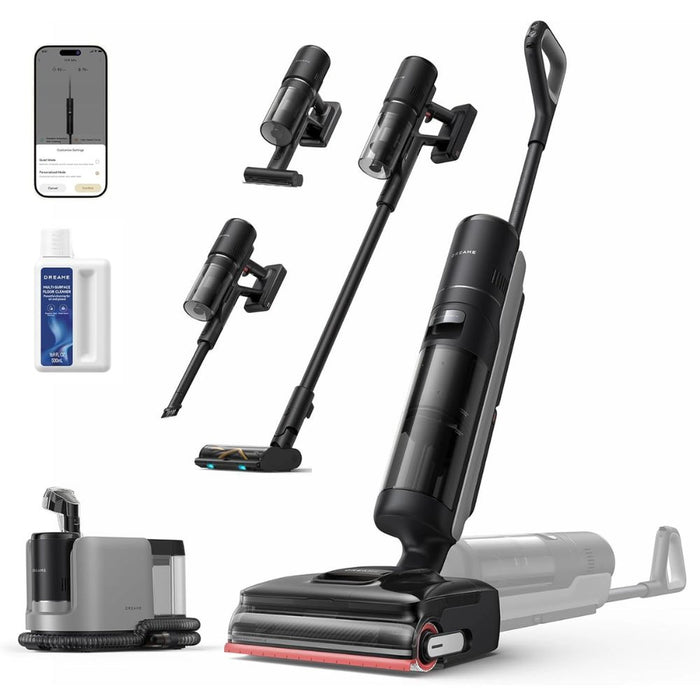 DREAME H15 Mix 7-in-1 Vacuum Cleaner for Vacuuming and Mopping | AI Robot Arm | Three-Piece Edge Cleaning | 23 kPa Suction Power | Smart Dosing Cleaning Solution | No Tangling | HHV46B