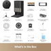 List of robotic vacuum components and accessories on a white background