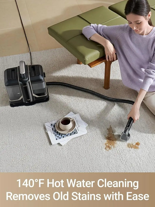 Dreame N10 Spot Cleaner|12000Pa Suction with Penetrative Spray Carpet Cleaner|60C Hot Water Stain Removal| Self-Cleaning Hose| 4kg Lightweight Design| Multi-Surface Cleaning with Stain Tools| 2 years warranty