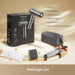Dreame hair dryer with packaging and accessories on a beige background