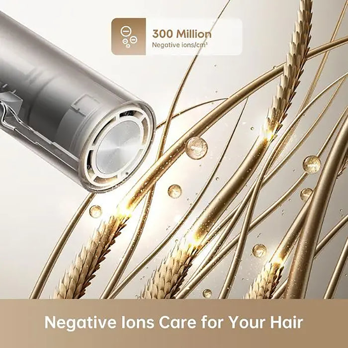 Dreame Pocket High Speed Hair Dryer| 3 Folding Shapes, 300g| 110,000 rpm Motor| 57C Constant Temperature| 40 Seconds Drying|AHD51-GOLD