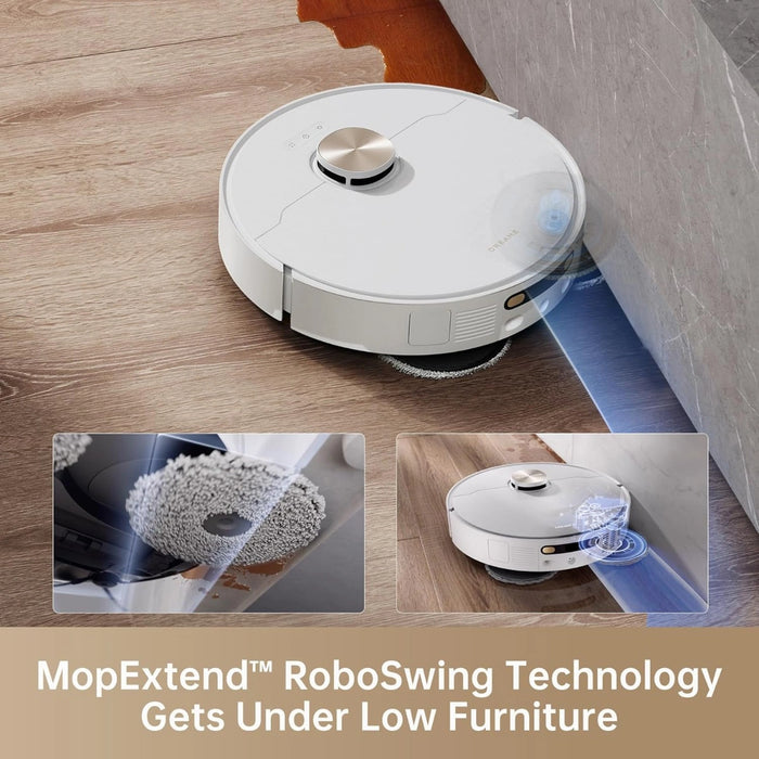 Dreame X40 Ultra Complete Robot Vacuum Cleaner | Removable and Lift Mop | Raised Side Brush | 12,000 Pa | Mop and Washing Plate with Hot Water at 70C | Lift Brushes|RLX63CE-2