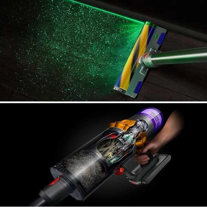 Dyson V15 Detect Absolute | Cordless Vacuum Cleaner | Powerful Suction | Microscopic Dust Detection | Auto-Adjusting Power | Deep Clean | Hair Removal | Illuminated Head | 3 Power Modes | V15DTABS
