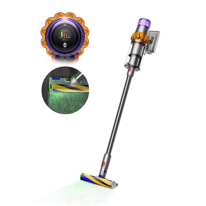 Dyson V15 Detect Absolute | Cordless Vacuum Cleaner | Powerful Suction | Microscopic Dust Detection | Auto-Adjusting Power | Deep Clean | Hair Removal | Illuminated Head | 3 Power Modes | V15DTABS