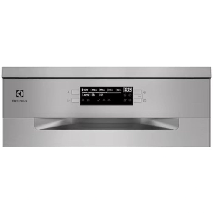 Electrolux 13 Place Settings Freestanding Dishwasher | 8 Programs | Fully Automatic with Satellite Clean Technology | Sensor Control | Silver | ESC67300SX