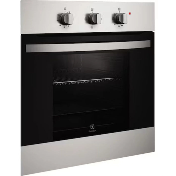 Electrolux 60cm Premium Built-In Gas Oven | 68L XL Oven Capacity with Rotisserie Turnspit | Child Lock | Flame Safety Device | Removable Door | Cooling Fan | EOG1102COX