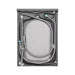Washing machine drum with internal components on a white background