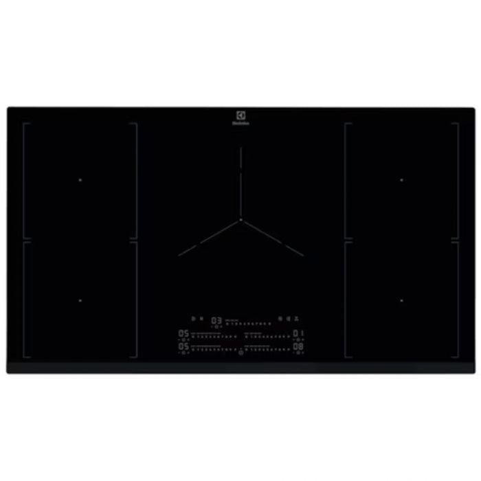 Electrolux 90cm Built-in Induction Hob | 5 Cooking Zones | Bridge Function | Power Boost | Hob2Hood | Heat Memory | Black | EIV94550