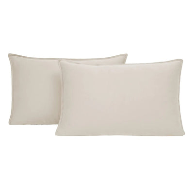 50X70 Exp Plain Enzyme Washed 2In1 Pillowcase - Beige