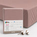 Noah Exp Fitted Sheet - Dusty Rose, 160x200 Enza Home
