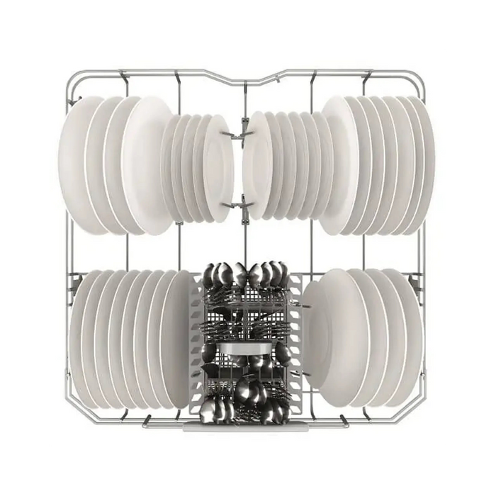 Ariston Built-In 60cm Fully Integrated Dishwasher | 14 Place Setting & 7 Programs | 3 Racks | Inverter Motor with Fast Wash and 3D Zone Wash | Silent Dishwasher | Made in Poland | LIC3C26WF