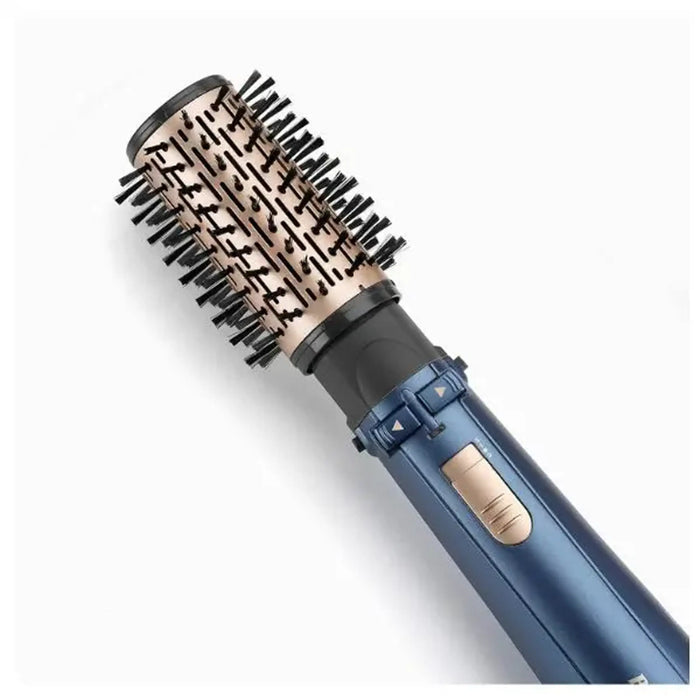 BaByliss Air Styler Pro 1000 Watts | 38mm Thermal Brush With 2.2m Swivel Cord| Rotating 50mm Soft Bristle Brush With 2 Heats Plus A Cool Setting lightweight Designs| BABAS965SDE (Blue)